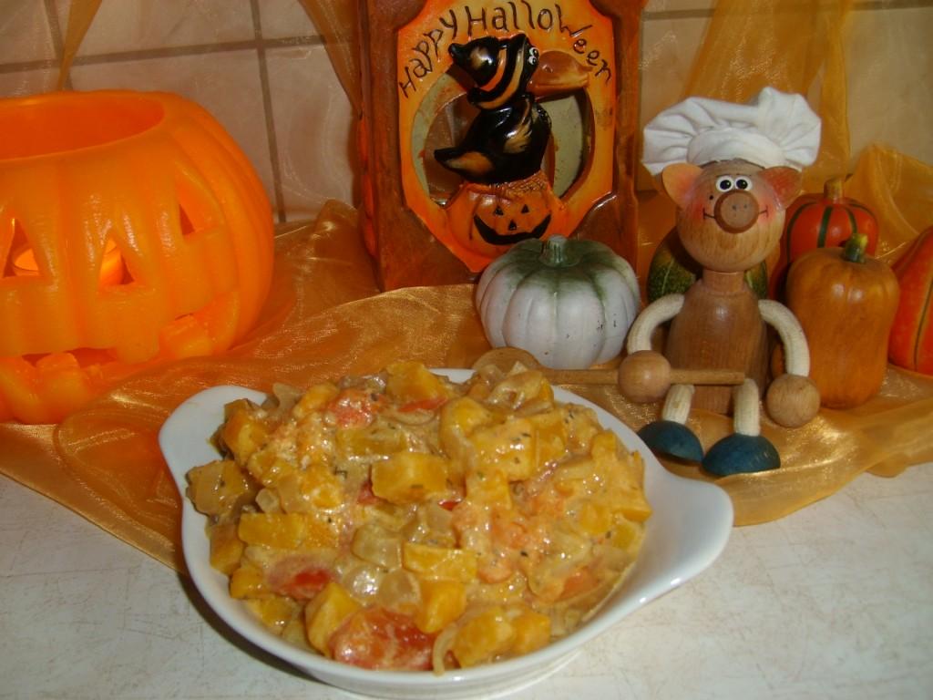 Groenten-bordje Halloween
