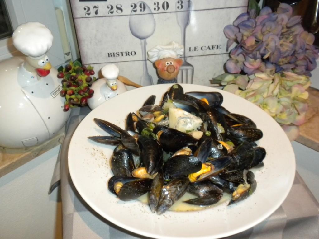 Mosselen met Gorgonzola piccante