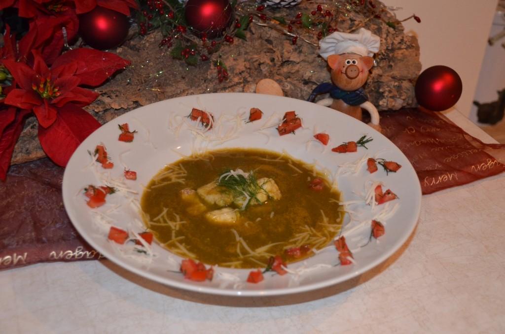 Soep van de dag: 15/12/2015 wortel/tomatensoep met vis