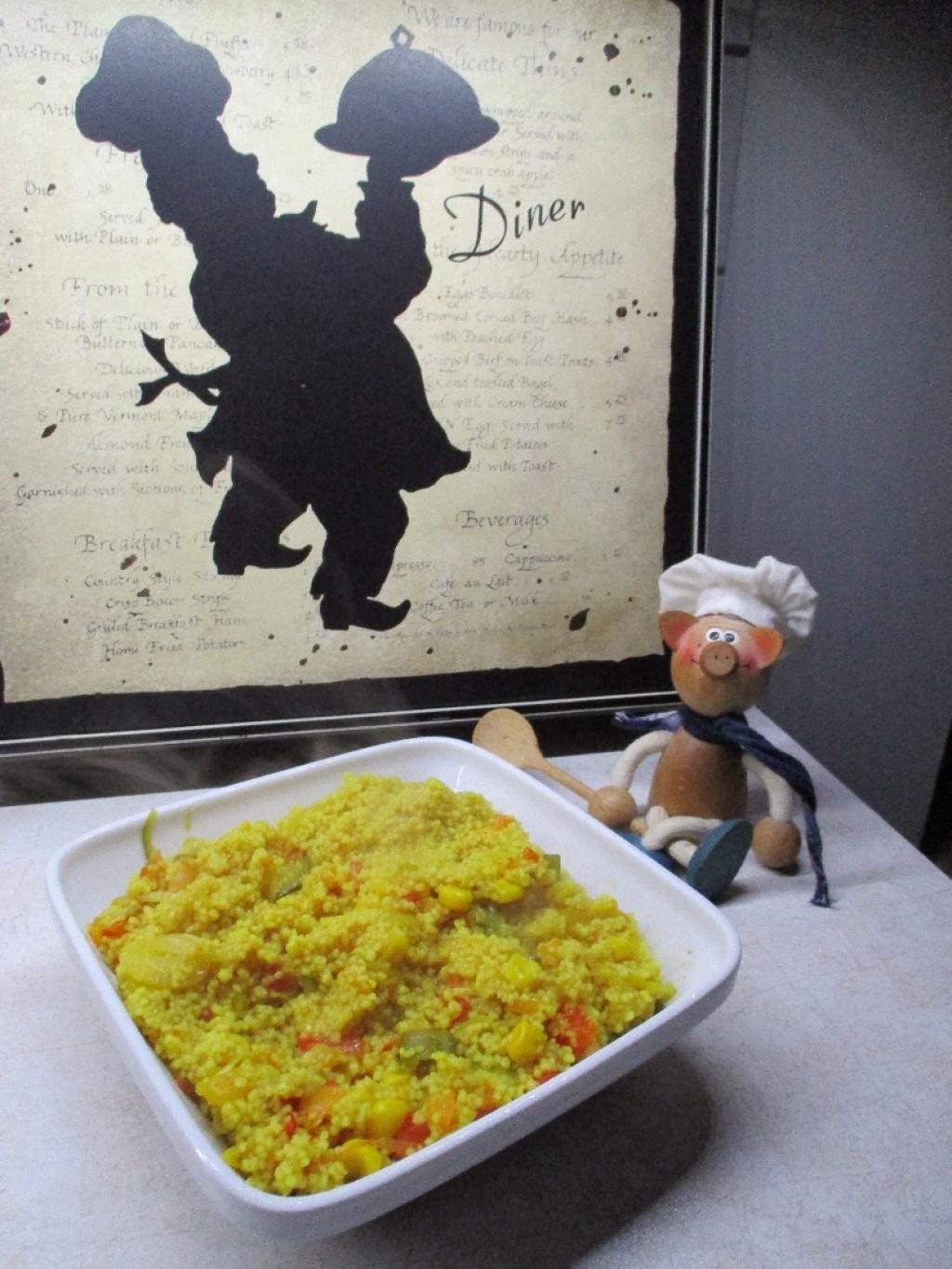 Couscous pikant met groenten