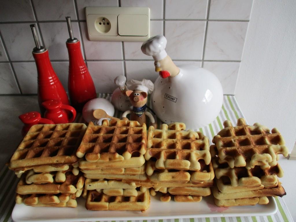 Dessert: vanillewafels met rum