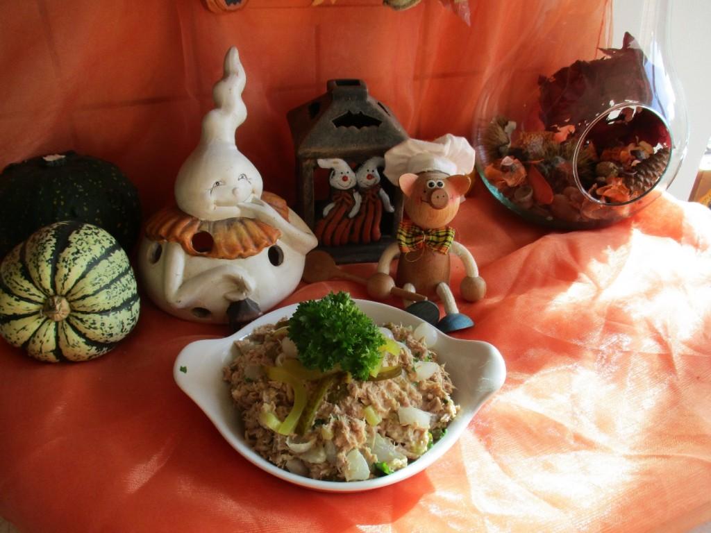 Herfstsalade van tonijn
