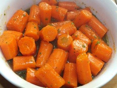 Worteltjes met honing en mosterd