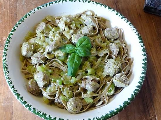 Pasta met worst uit Norcia (Umbrië)