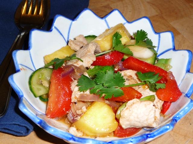 Zoetzuur varkensvlees op Thaise wijze