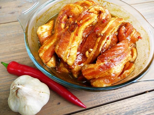Oosterse marinade voor speklapjes, kip of ander vlees