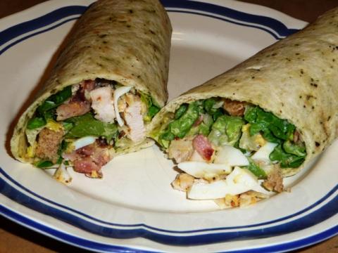 Wraps met Caesar salade