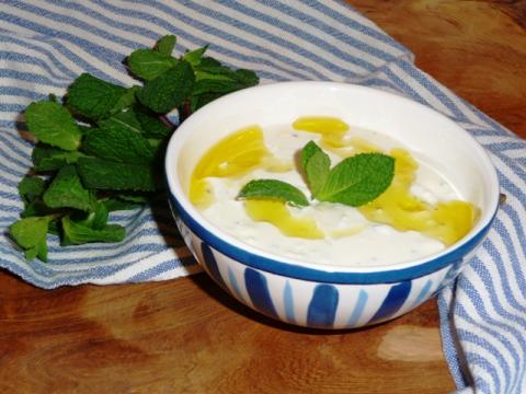 Tzatziki met verse munt