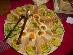 Gerookte forelfilet met mierikswortelroom