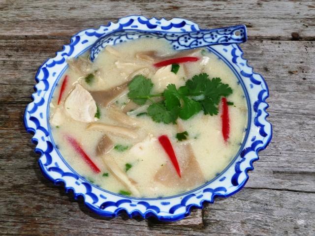 Thaise kippensoep (Tom kha kai)