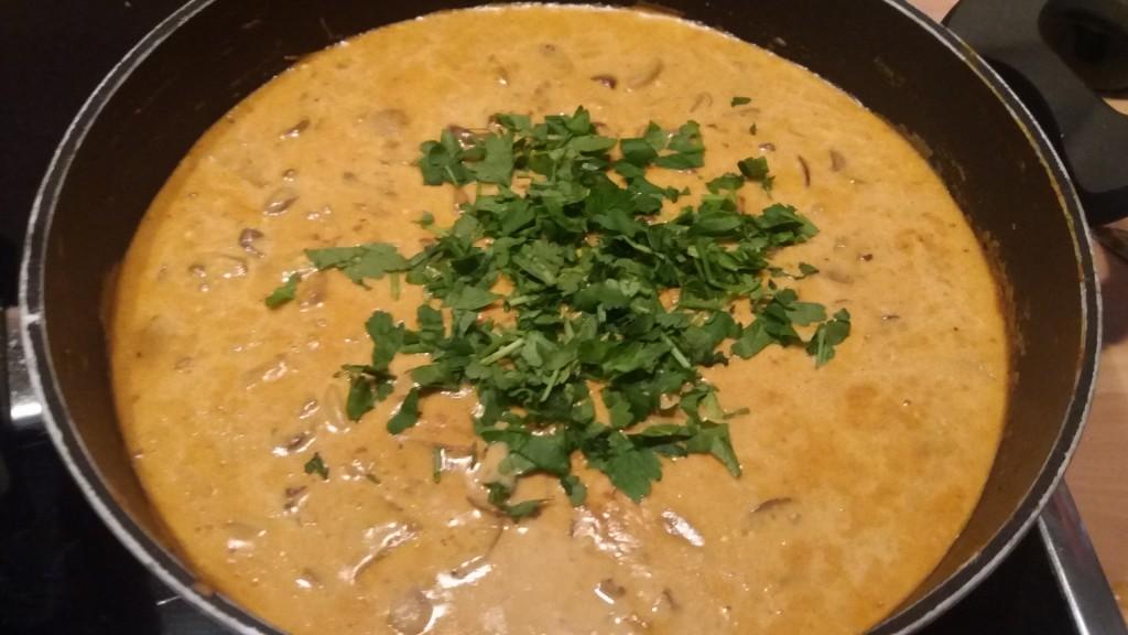 Stroganoff van paddenstoelen