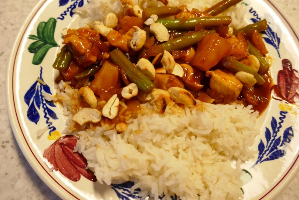 Zoetzure kip cashew