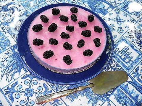 Bramen stracciatella kwarktaart