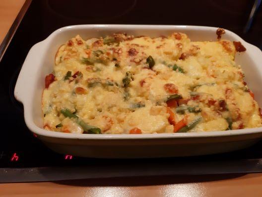 Aardappel-groentegratin