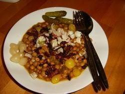 Kapucijners met zoetzure piccalillysaus