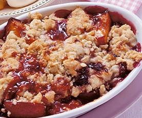 Crumble met pruimen