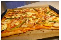 Lente Plaat Pizza