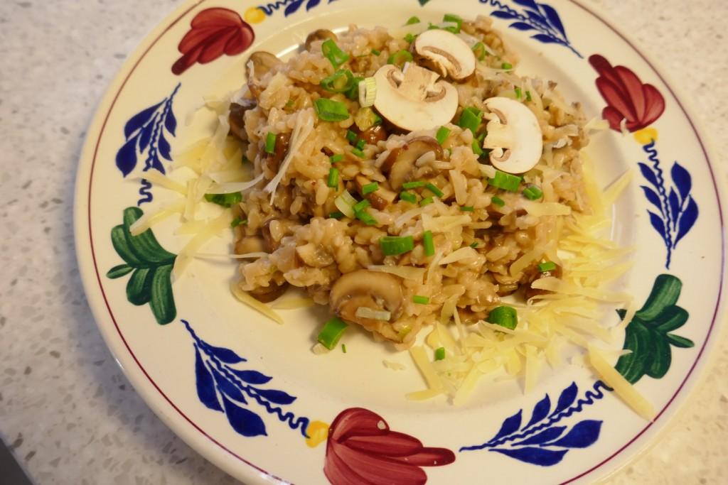 Romige Risotto  Rapido met kastanje champignons