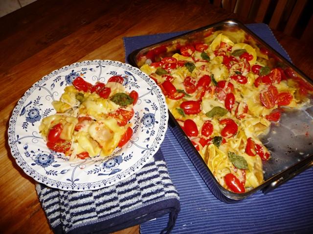 Ovenschotel Tortellini alla Caprese