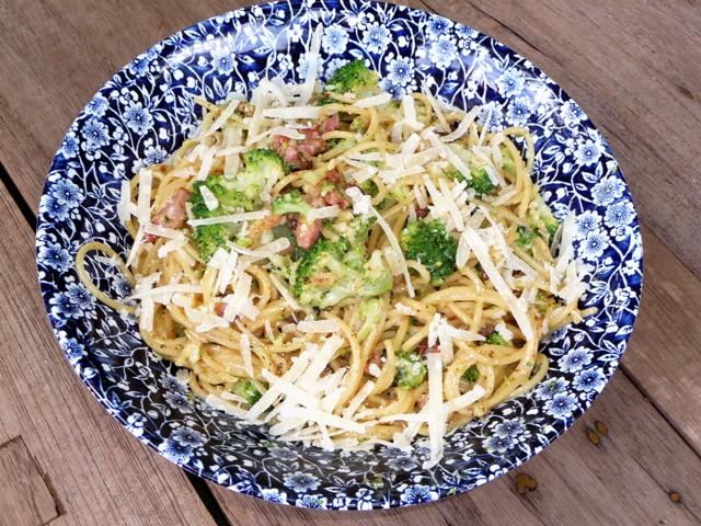 Pasta Carbonara met broccoli