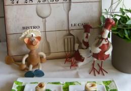 Hapje: bruchetta met kaas en mini rolmops