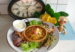 Quiche met prei en geitenkaas