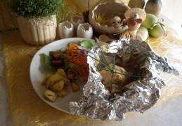 Papilotte van Noorse skrei Papilotte van Noorse skrei