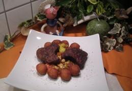 Dagschotel: lamsvlees met groentjes en pommes noisettes