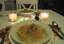 Vakantie: venkelbouillon met gerookte zalm