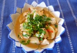 Thaise groene kipcurry van de kookles in Thailand