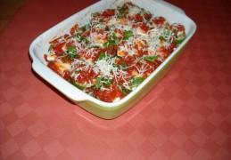 Zucchini al forno - ovenschotel courgette, tomaten en mozzarella