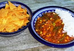 Mexicaans stoofpotje met gehakt en sperzieboontjes