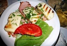 Gegrilde halloumi met lountza