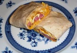 Wraps met ham kaas en ei