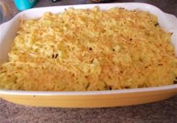 Ovenschotel spinazie met kipreepjes en rösti Ovenschotel spinazie met kipreepjes en rösti