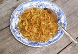 Gewokte spitskool met kokosmelk