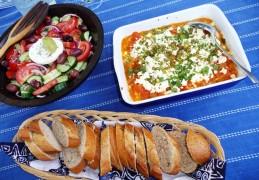 Saganaki van garnalen (Garídes saganáki) Saganaki van garnalen (Garídes saganáki)