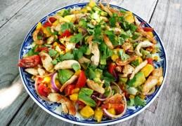 Caribische kipsalade