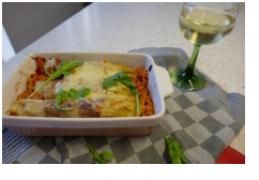 Proven&ccedil;aals Pastaovenschoteltje met witlof in de hoofdrol.