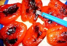 Geroosterde paprikasoep met feta