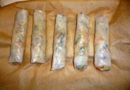 Vietnamese egg rolls Nem rán (Cháº£ giò)