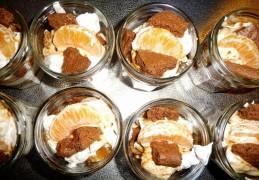 Yoghurt Tiramisu met speculaas en mandarijn