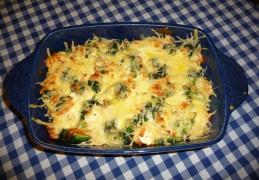 Broccoli met gerookte zalm uit de oven