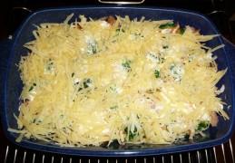 Broccoli met gerookte zalm uit de oven