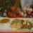Dagschotel: mienestjes met kip en groenten vergezeld van een sausje pittig gekruid