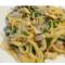 Romige spaghetti Florentine met verse zalm....