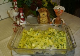 Bloemkool in een curry-peterselie sausje 