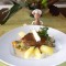 Dagschotel: steak Roquefort met groenten en natuuraardappelen