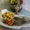 Dagschotel: pladijs met opgebakken aardappelen en gewokte groenten    