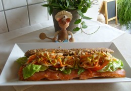 Meergranenbroodje gerookte zalm